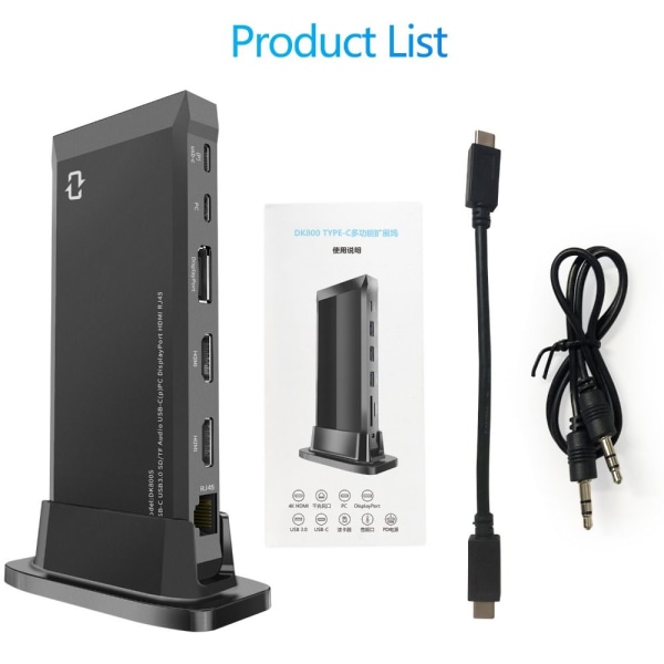 13 i 1 Type C HUB USB-C Splitter Dock Station