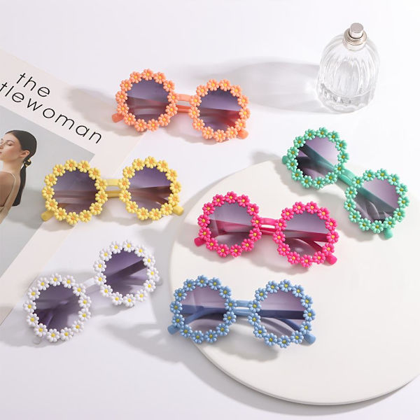 Kids Daisy Aurinkolasit Flower aurinkolasit PINK Pink