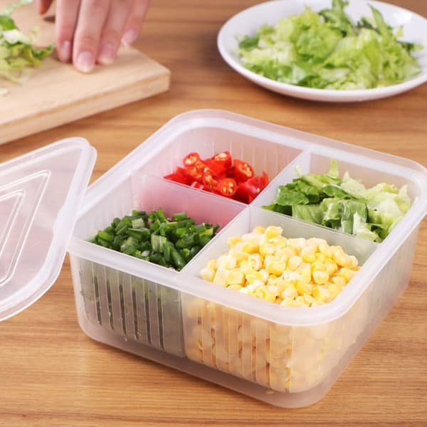 Kylskåp Förvaringslåda Kylskåp Organizer 2ST 2ST 2pcs