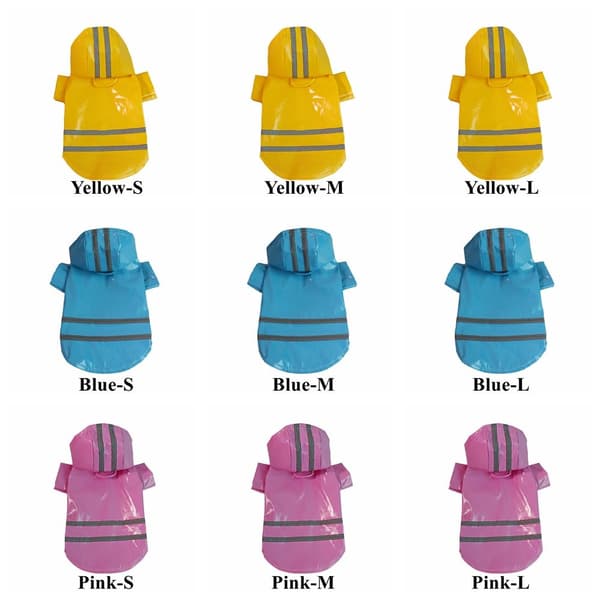 Hund Regnrockar Pet Jumpsuit Jacka BLUE S blue S