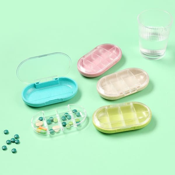 7Days Pill Box Pill Storage Box BLÅ blue