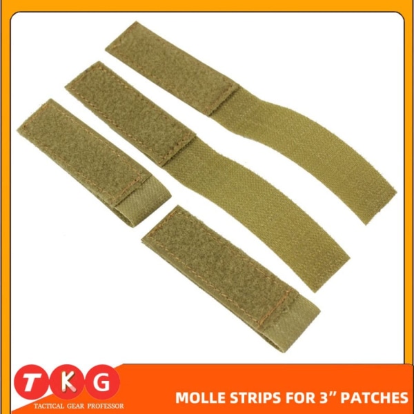 4 KPL/ SET Tactical Molle Strip Adapter -liivi KHAKI Khaki