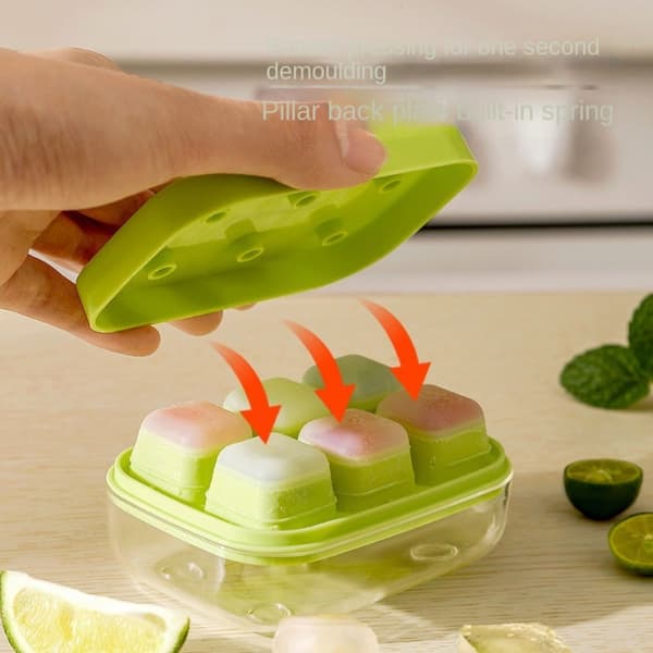 Ice Cube Square Tray Mold Iso Ice Tray Mold VIHREÄ Green