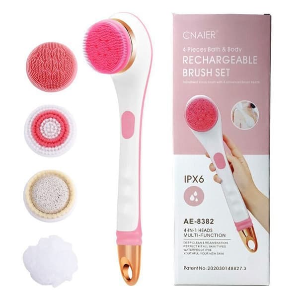 Kropsbørste Bad Bruser Ryg Scrubber PINK Pink
