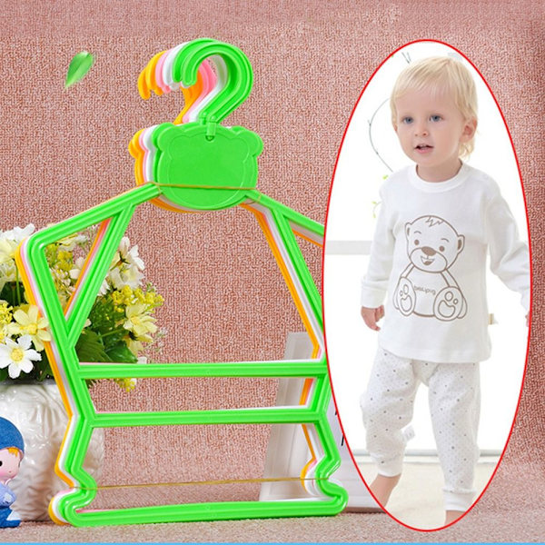 5 STK Babytøjsbøjle i ét stykke tøjstativ GUL 5 STK 5 STK Yellow 5pcs-5pcs