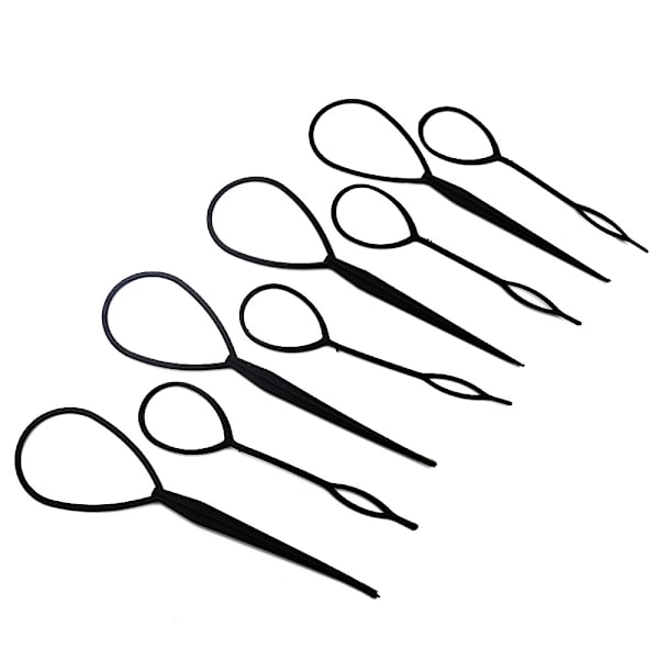 10 kpl Ponytail Creator Plastic Loop Braid Maker 10Pcs
