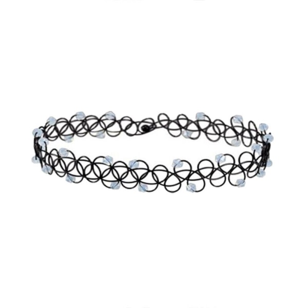 Stretch Choker Halskæde Gothic Elastiske Halskæder Multi Farver