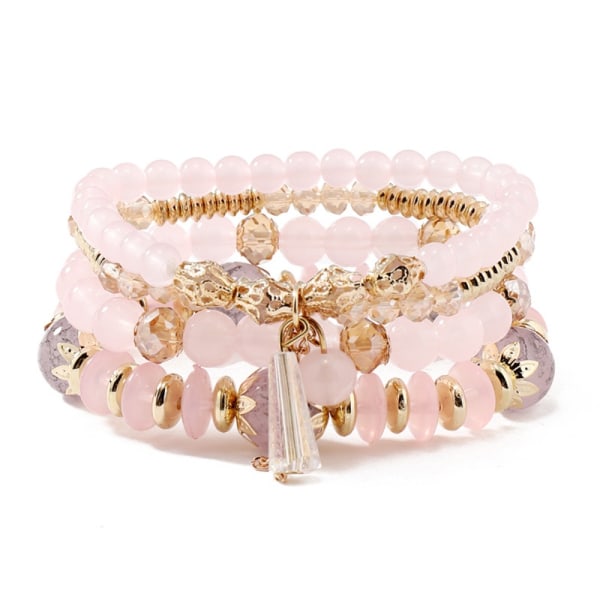 Bohemian Beads Rope Multilayer Armbånd C C C