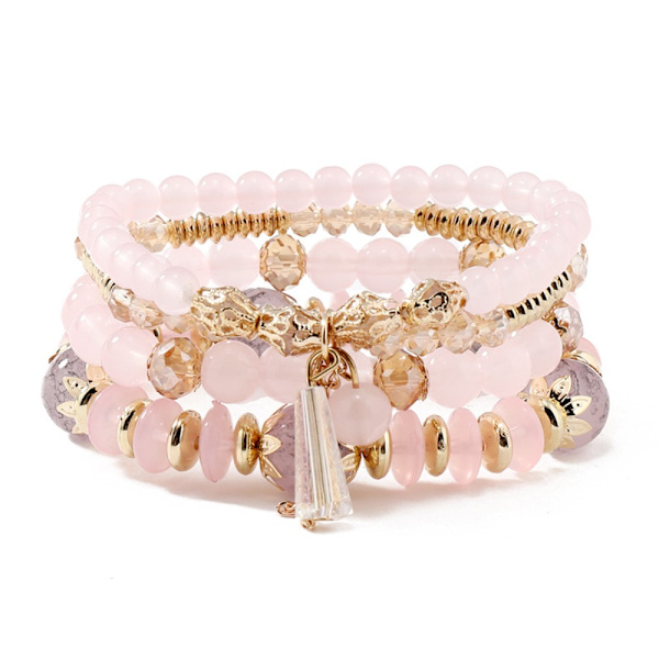 Bohemian Beads Rope Multilayer Rannekorut C C C
