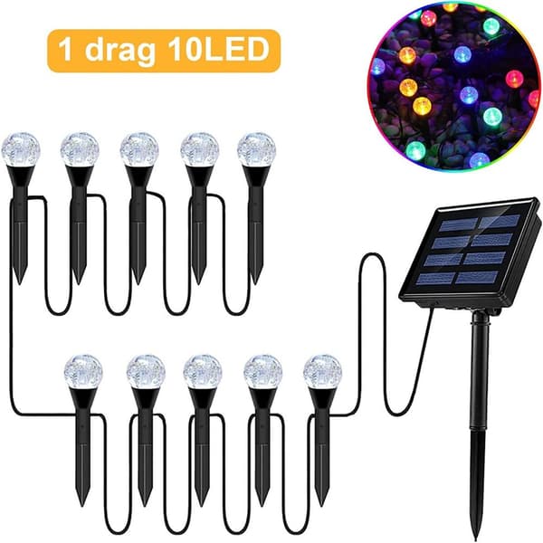 Solar Græslys LED Kugle VARMT LYS VARMT LYS warm light