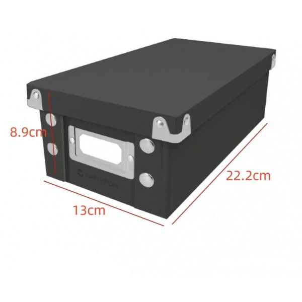 Indexkortshållare Hopfällbar Organizer Box Förvaringsboxar