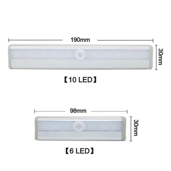 Rörelsesensor Infrarött ljus VIT 10LEDS 10LEDS White 10LEDs-10LEDs