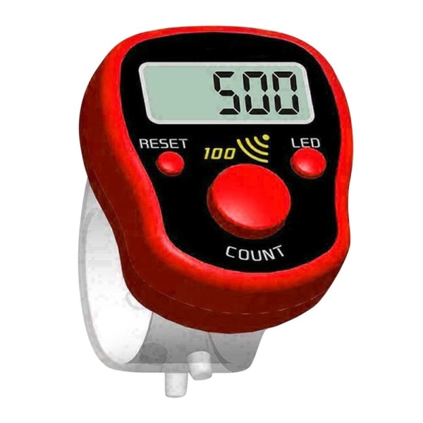 Mini Finger Counter LCD PUNAINEN red