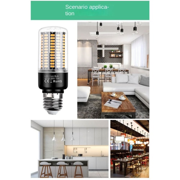 LED mais lyspærer mais lampe E27-9W-HVIT LYS E27-9W-HVIT E27-9W-White Light