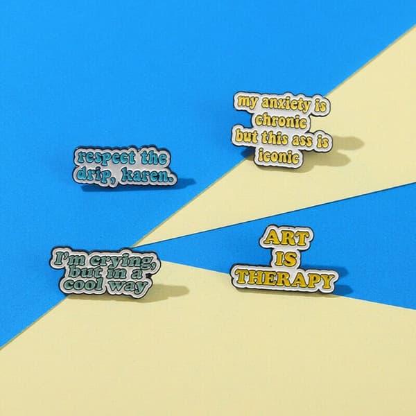 Sjove Emblempinde Lapel Pin 3 3 3