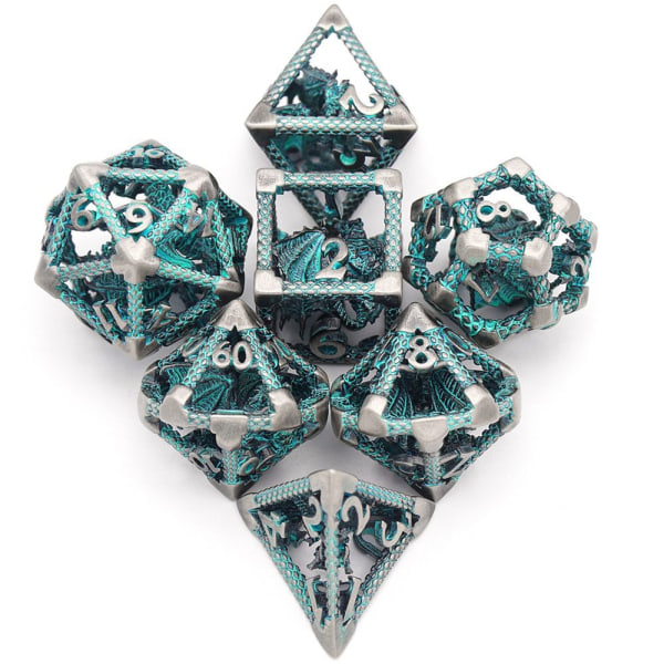 7st DND Metal Dice Set Game Dice 04 04 04