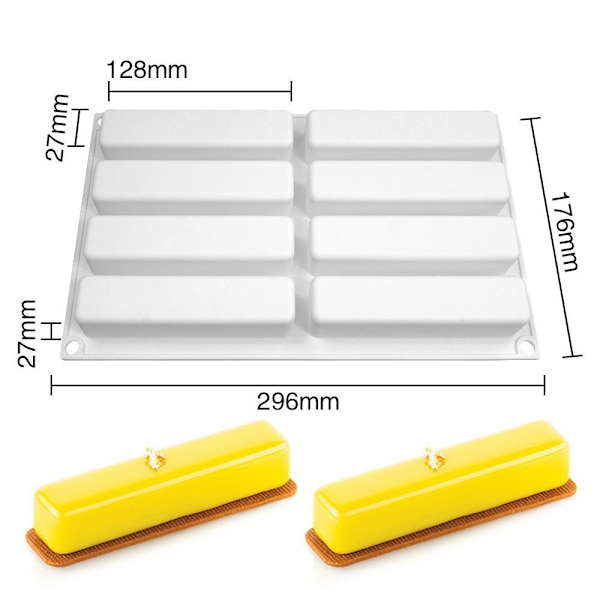 3D Stick Halvcylindrisk Lang Strip Form 05 05 05
