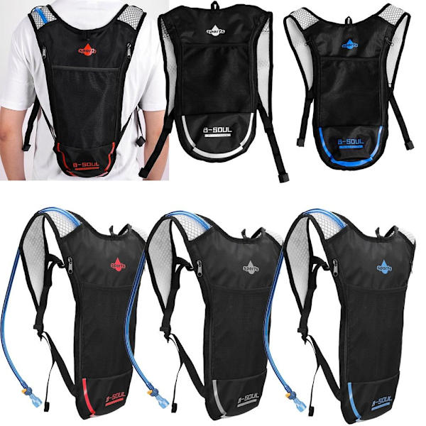 Riderygsæk Hydration Rygsæk HVID UDEN VANDPOSE White Without Water Bag-Without Water Bag