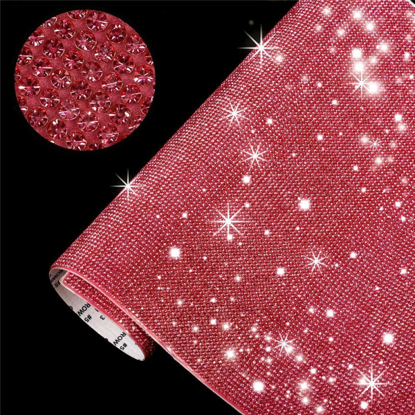 Rhinestone Sheet Crystal Sticker ROSE RED rose red