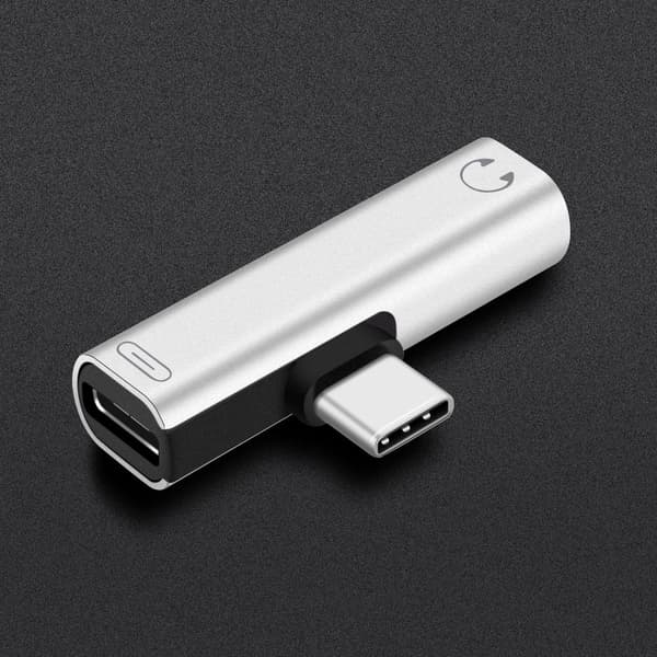 Typ-C till 3,5 mm Adapter Audio Converter AUX Splitter