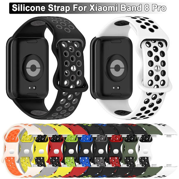 Silikonbandarmband SVART&RÖD Black&Red