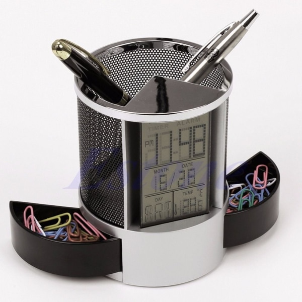 Blyantholder Digital LCD SORT black