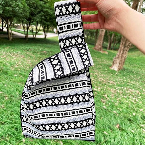 Knit Handbag Kangaskassi PUNAINEN red
