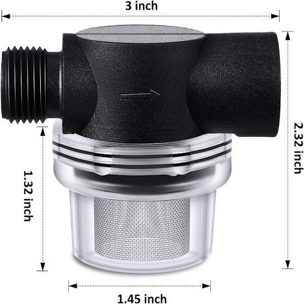 Vannpumpe Sil Filter Filter Set Twist-On