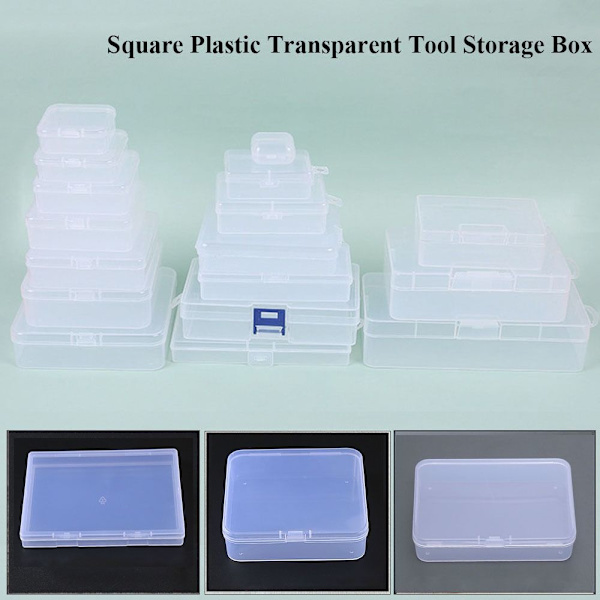 Förvaringslåda Smycken Pärlor Container 9,5X9,5X3,5CM 9.5x9.5x3.5cm