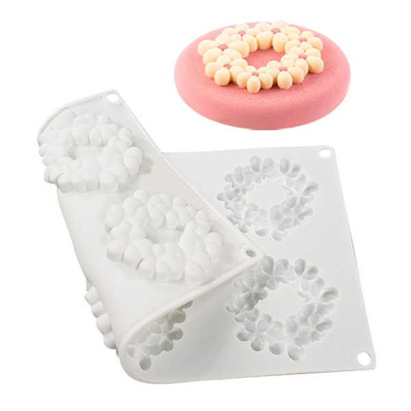 3D-kukkakoriste silikoni mold 03 03 03