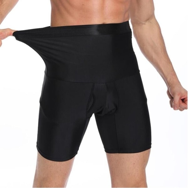 Magekontroll Shapewear slankende shorts SVART L Black L