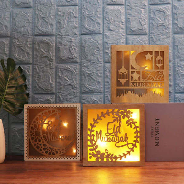 LED-lampor Eid Mubarak E E