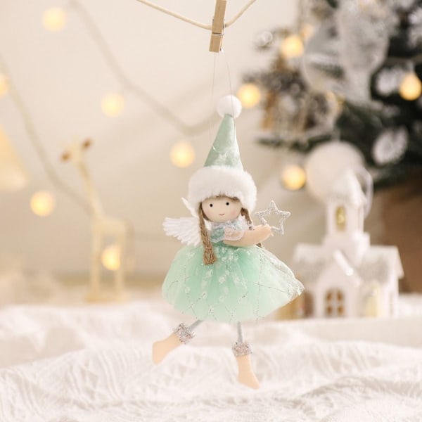 Christmas Angel Dolls Xmas Tree Pendant PINK Pink