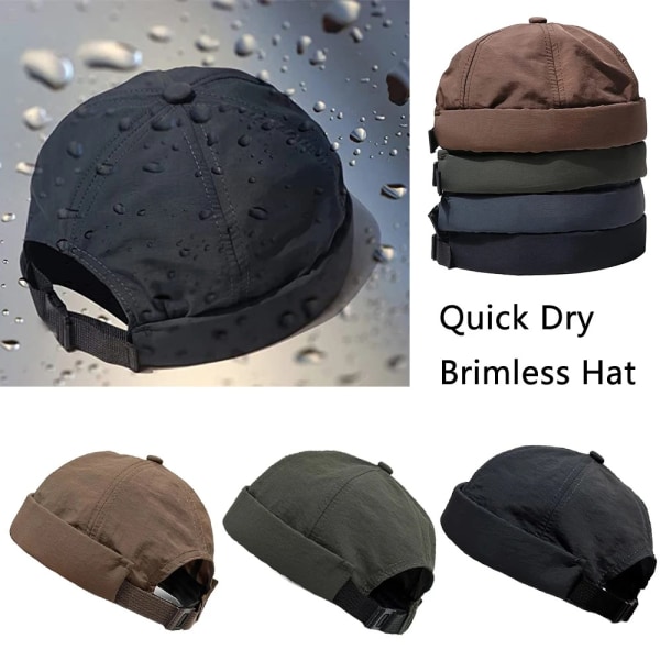 Brimless Hat Beanie Cap MUSTA black