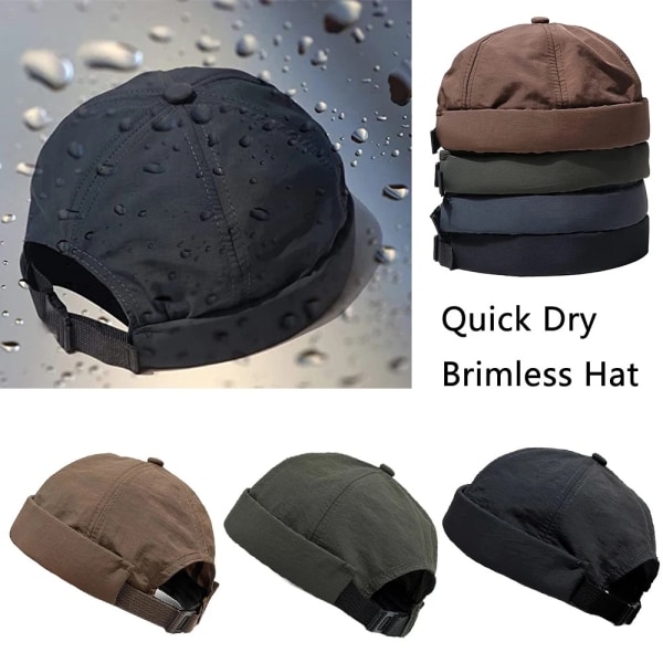 Brimless Hat Beanie Cap SVART black