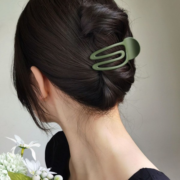 Litteät hiusklipsit Hair Claw VIHREÄ Green