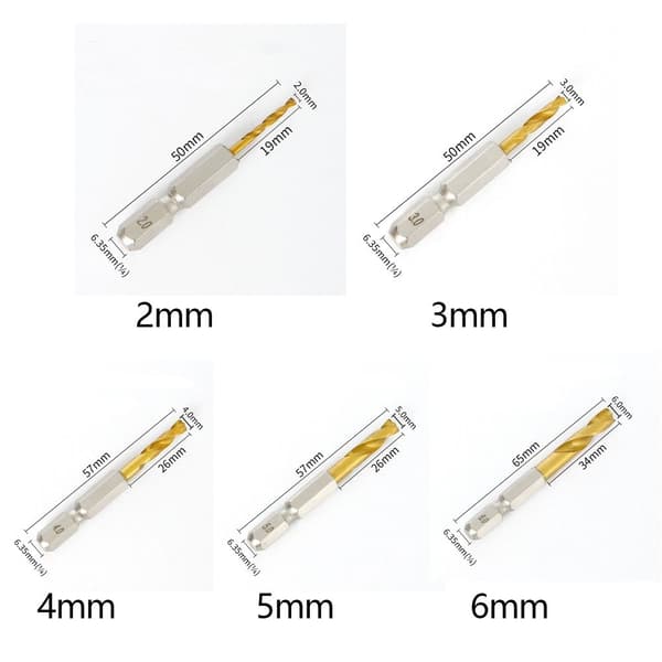 Hulåbner til spiralbor 4MM 4mm