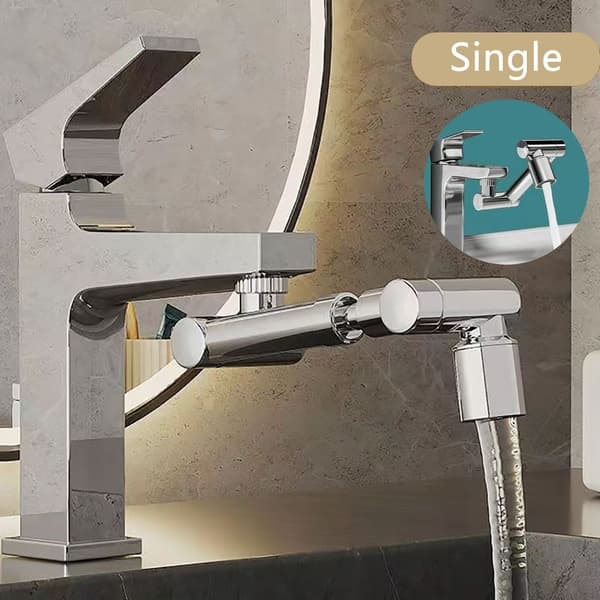 Universell rotasjonskran sprøytehode SØLV ENKEL ENKEL Silver Single-Single