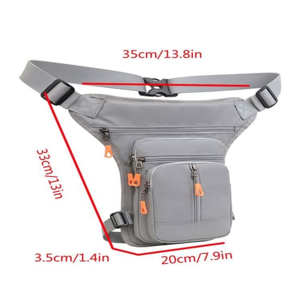 Drop Waist Benväska Midjeväska GRÅ grey