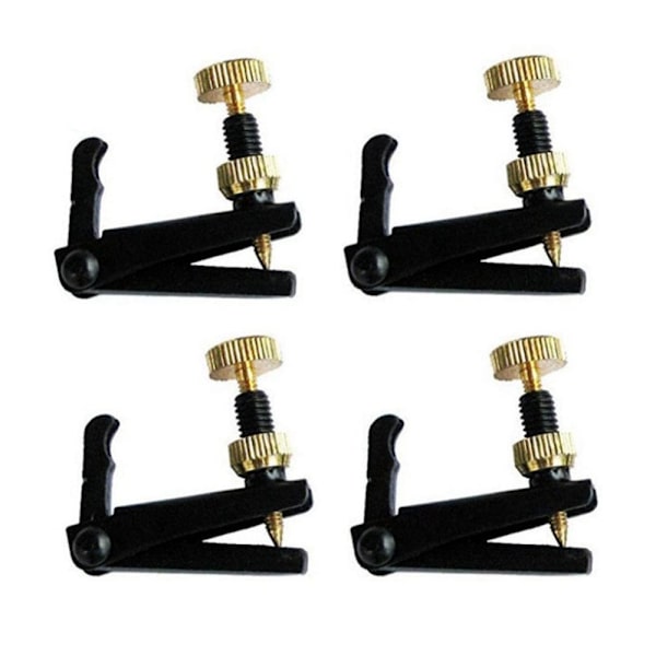 Violinstreng Fine Tune Juster Tuner 3/4-4/4 SØLV Silver