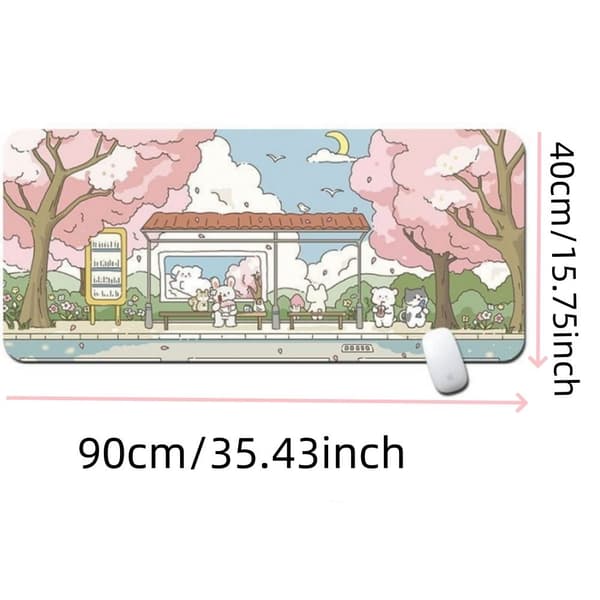 Little Rabbit Musematte Gaming Musematte Artsy Bordmatte
