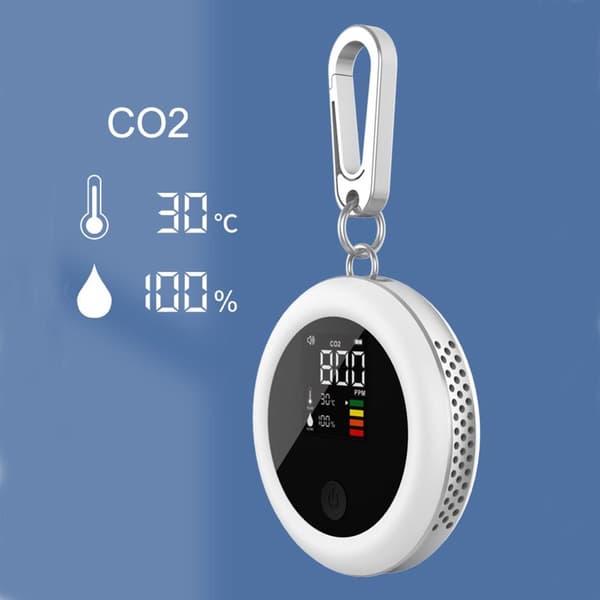 CO2-detektor Karbondioksiddetektor Luftkvalitetsmåler
