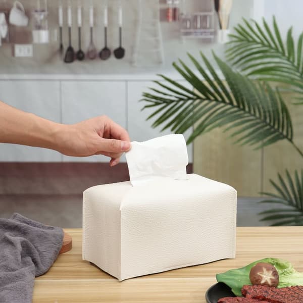 2stk Lær Kleenex Deksler ROSA pink