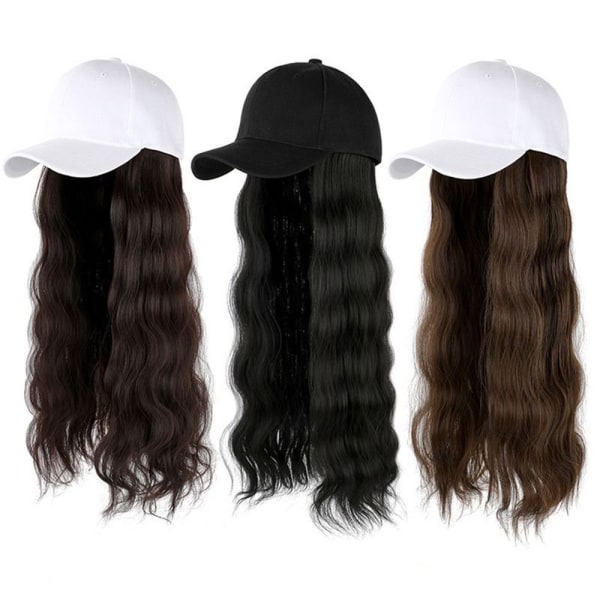 Connect Wig Justerbar SORT HVID HAT HVID HAT black White hat-White hat