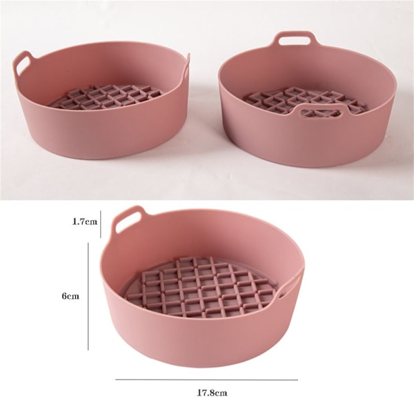 Air Fryer Silikongryta AirFryer Tillbehör beige Square