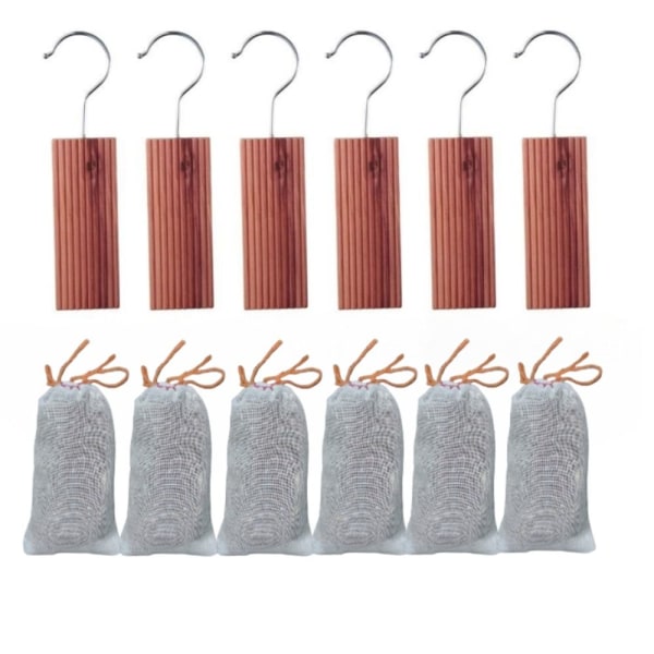 12 stk/16 stk sedertreblokker for oppbevaring av klær sedertre ANTALL (PAKKE Count (Pack of 12)
