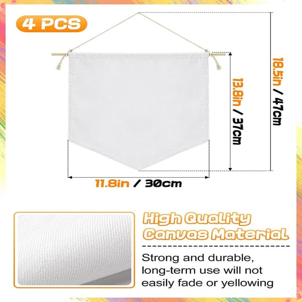 4 kpl Canvas Strings riippuvia