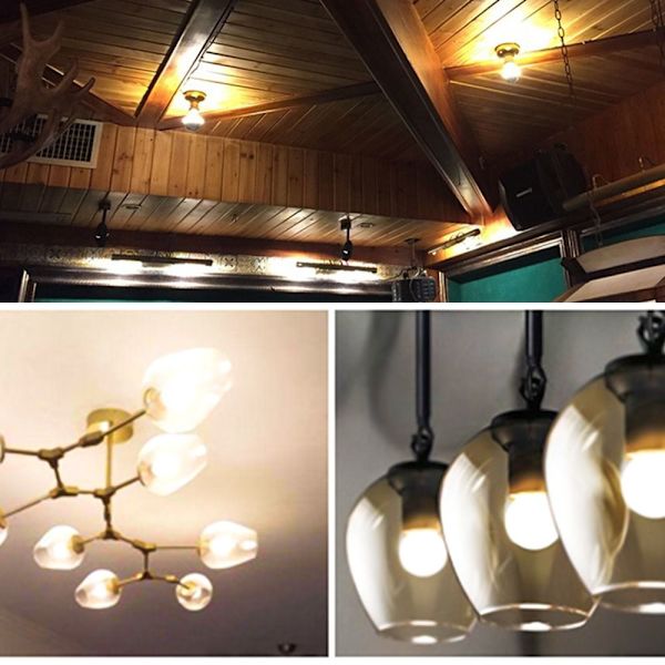 LED-ljus Edison Filament Glödlampa 9WE27 E27 9WE27