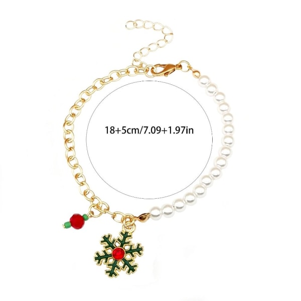 2 STK Julearmbånd Xmas Tree Bangle 3 3 3