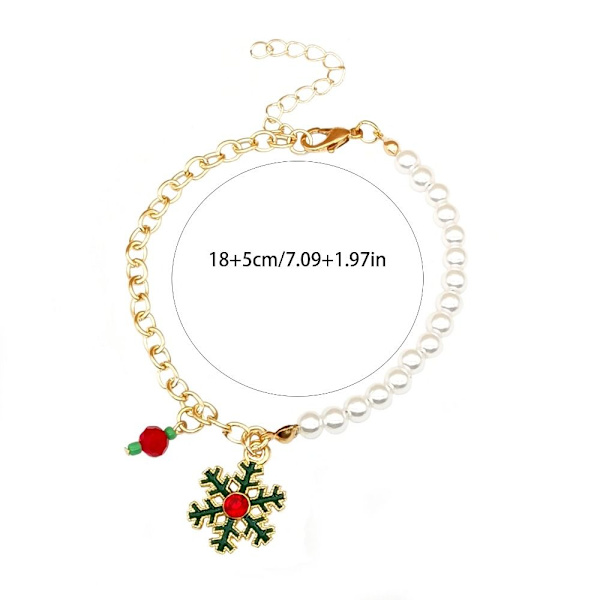 2 STK Julearmbånd Xmas Tree Bangle 7 7 7